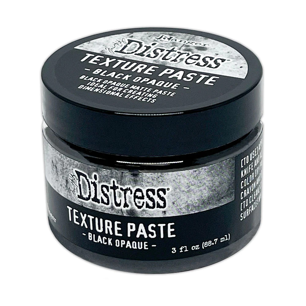 Distress Texture Paste Black Opaque