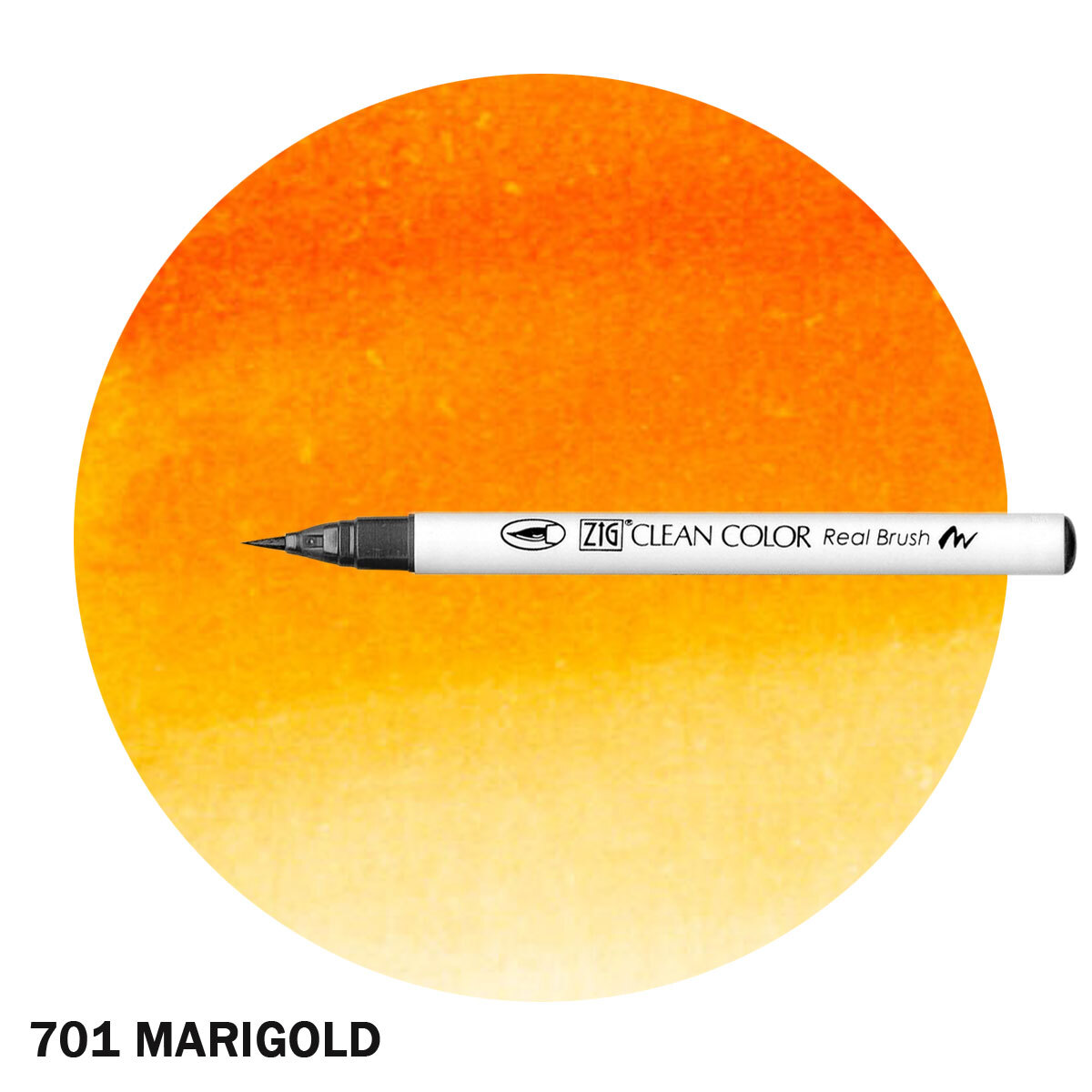 ZIG Clean Color Real Brush Marker Marigold