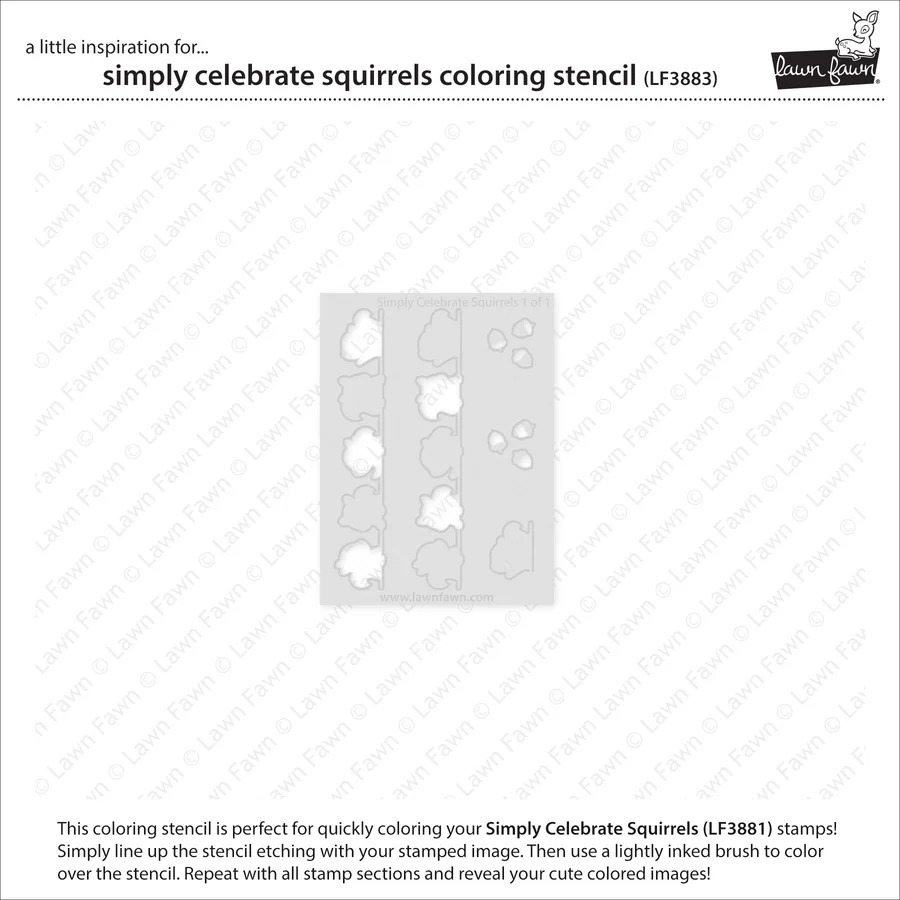 Coloring Stencils Simply Celebrate Squirrels
