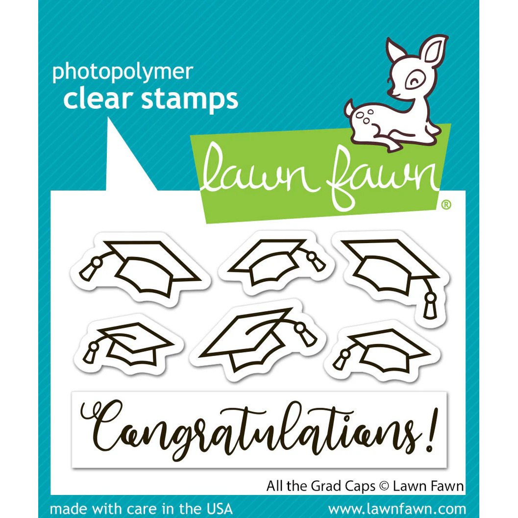 Clear Stamps All the Grad Caps