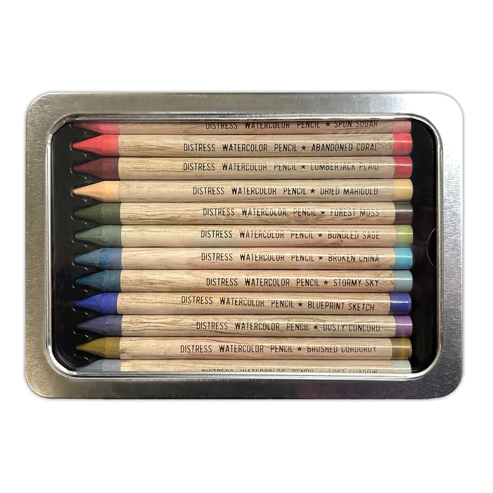 Distress Watercolor Pencils Kit #6