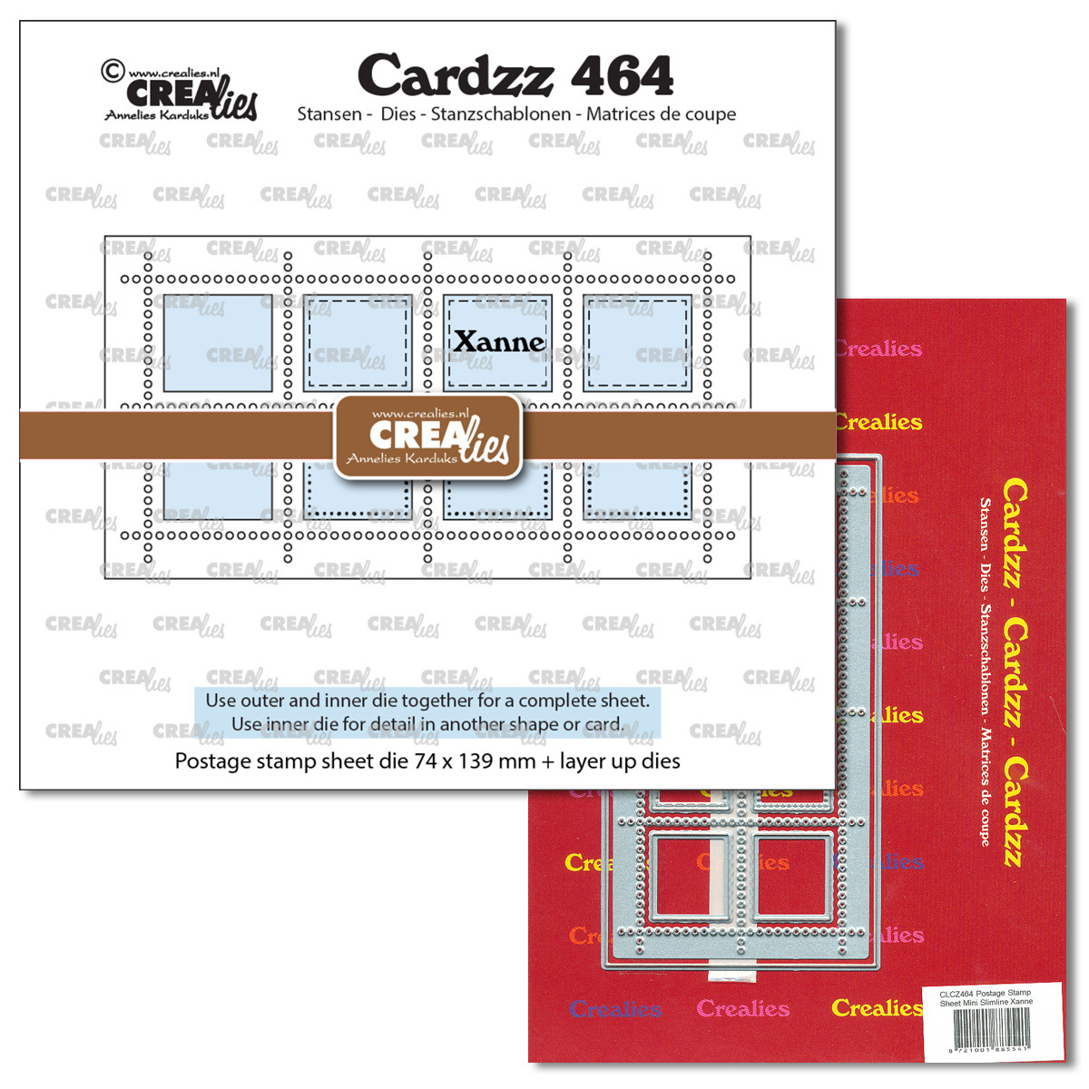 Stanze Mini Slimline Postage 8 Rectangles