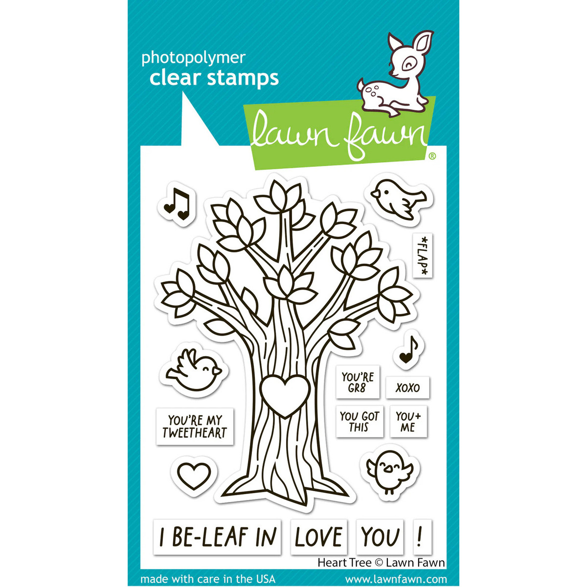 Clear Stamp Heart Tree Clear Stamp Heart Tree