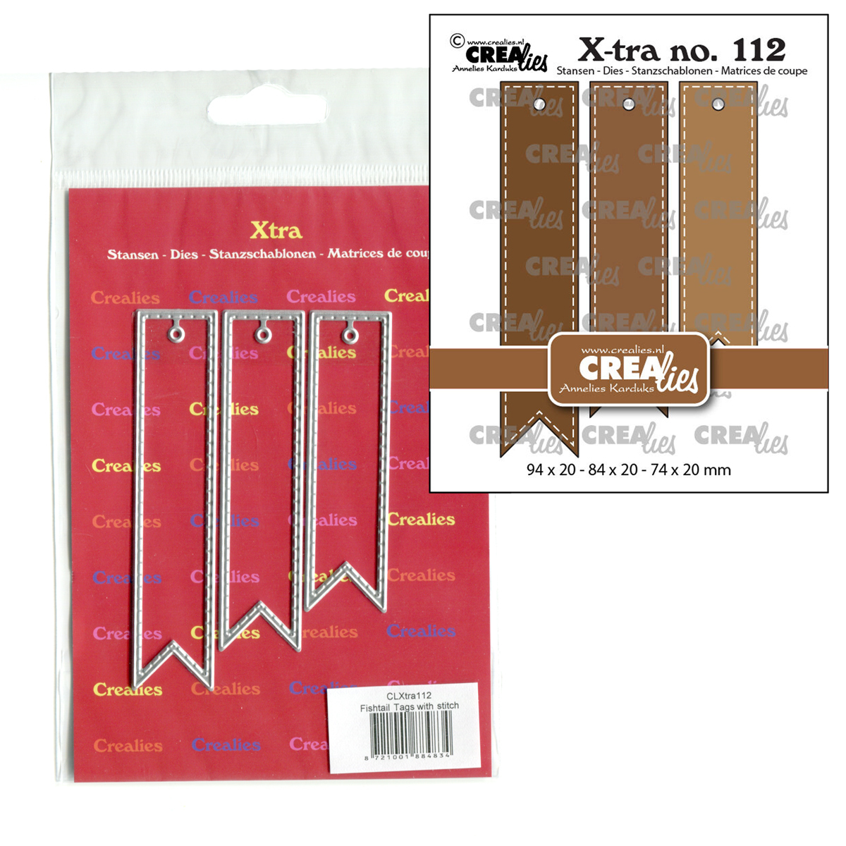 Stanze Fishtail Tag Stickrand