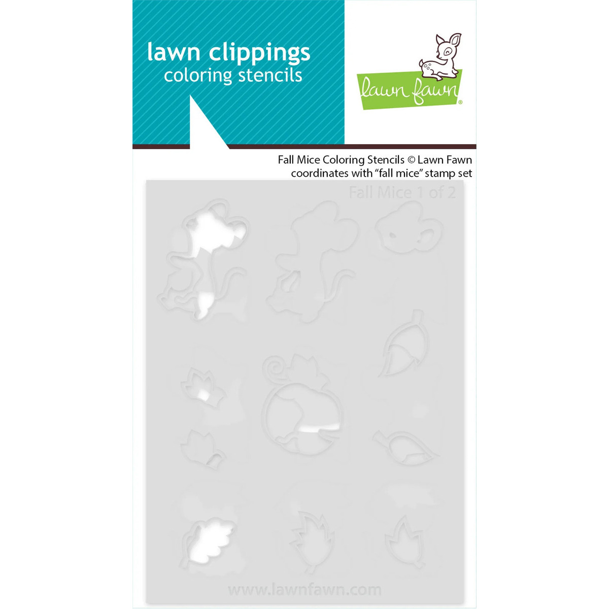 Coloring Stencils Fall Mice