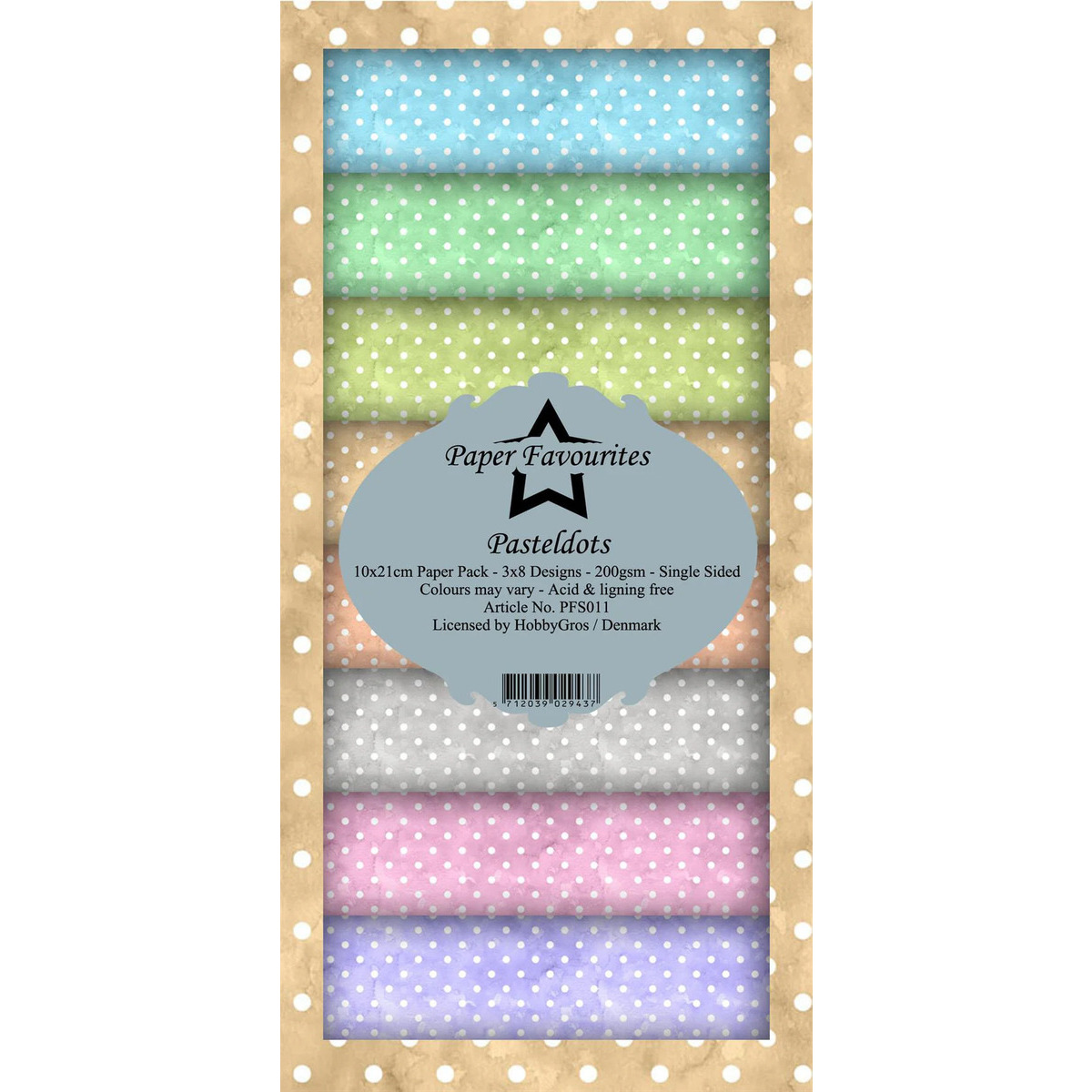 Slim Paper Pad Pastel Dots