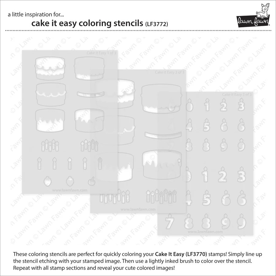 Coloring Stencils Cake it easy