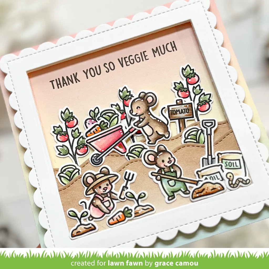 Clear Stamps Veggie Happy