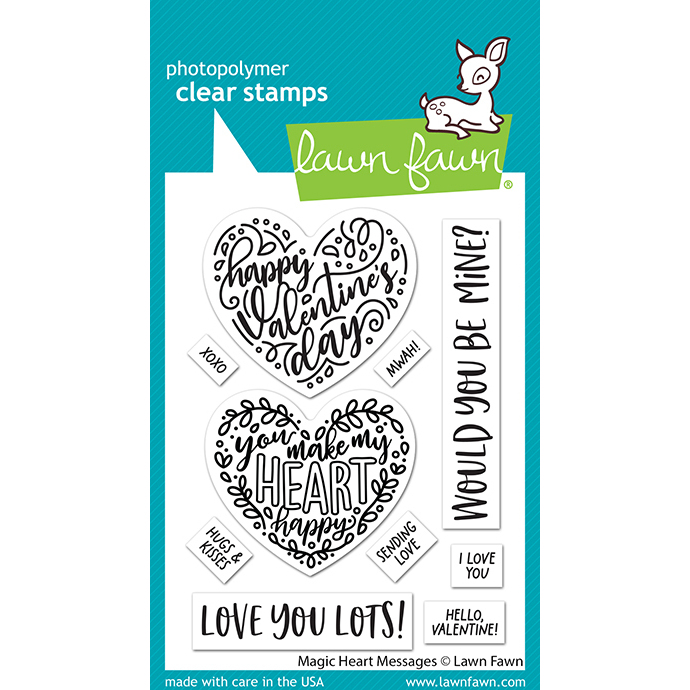 Clear Stamp Magic Heart Messages