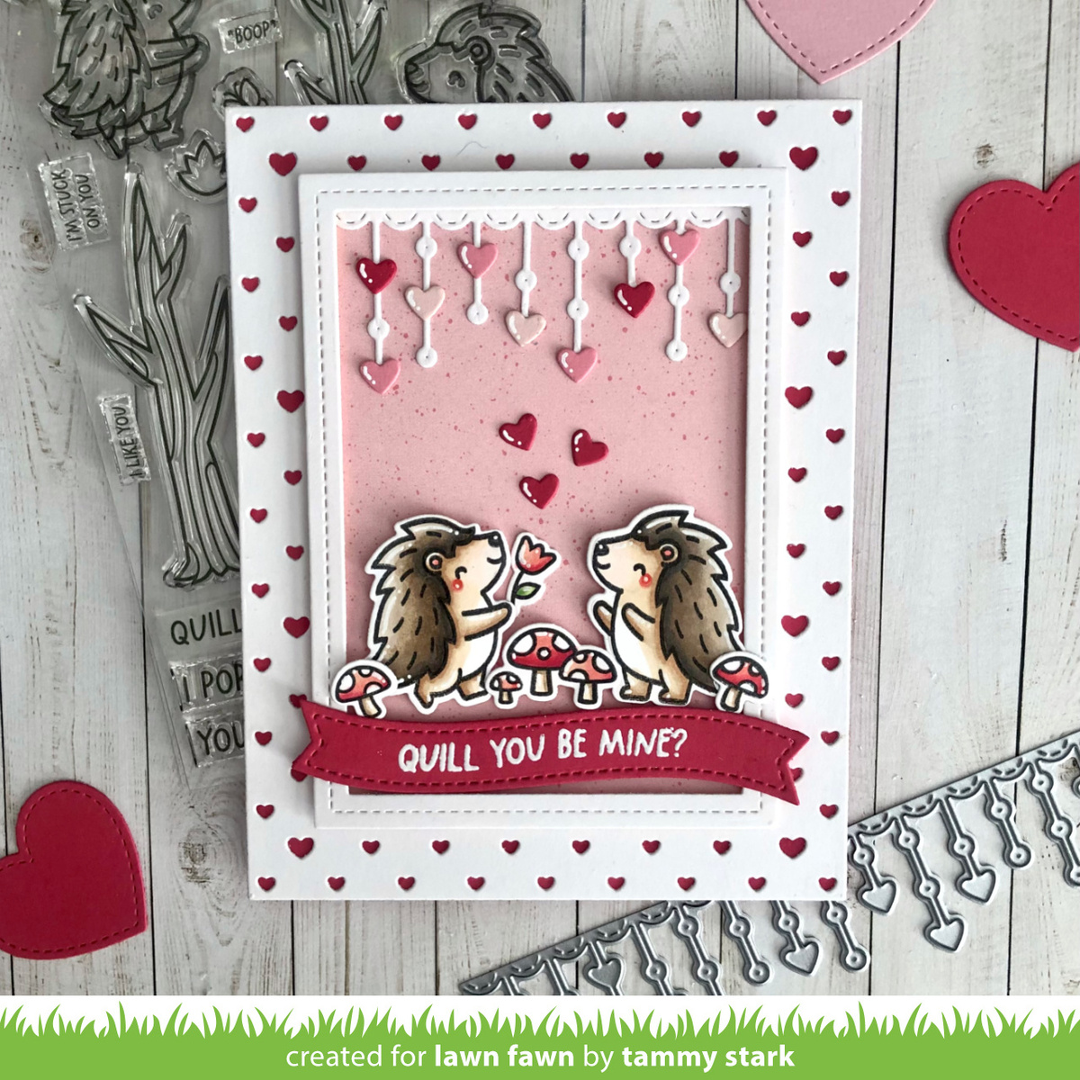 Stanzen Little Heart Strings Border