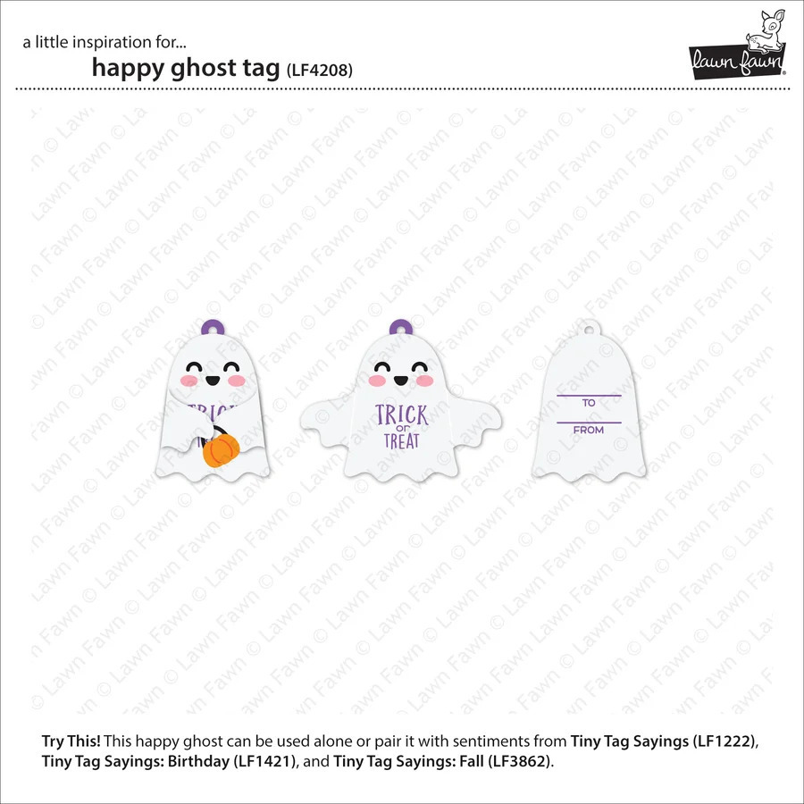 Stanzen Happy Ghost Tag