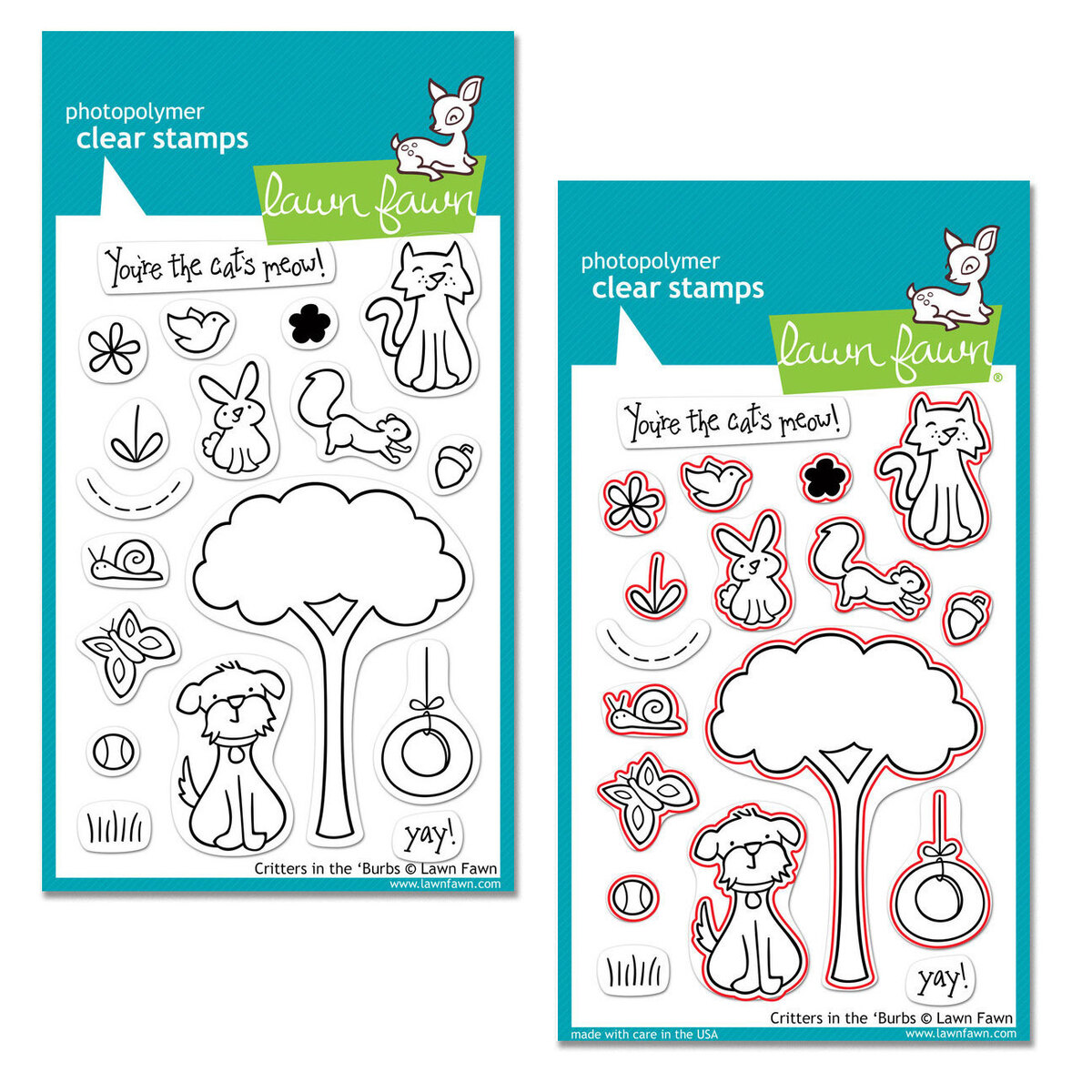 Set Stempel/Stanzen Critters in the Burbs