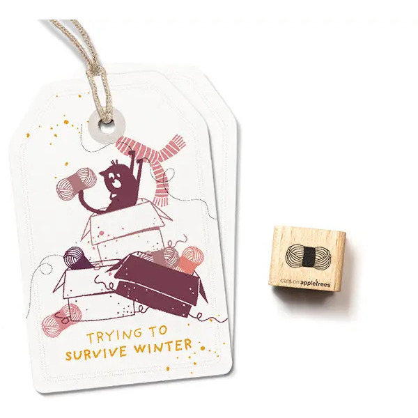 Ministempel Wollknäuel