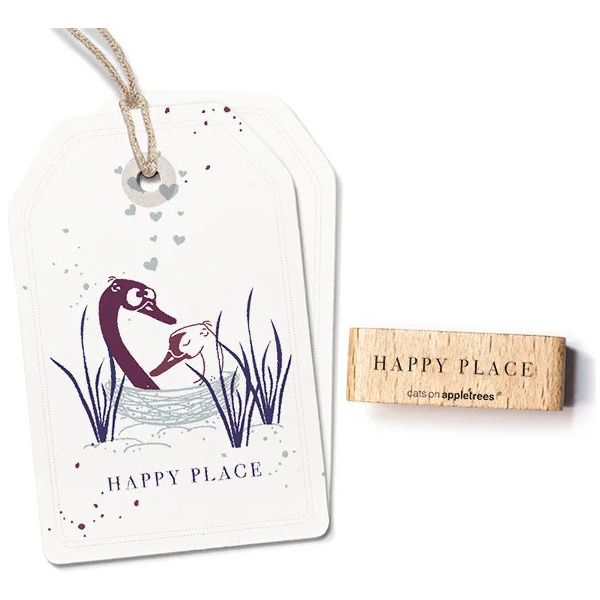 Textstempel Happy Place