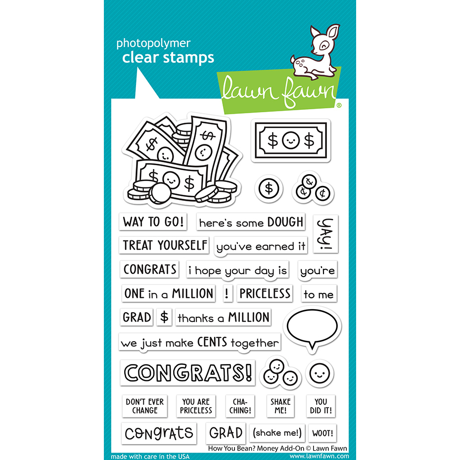 Clear Stamp How You Bean? Money Add-On Clear Stamp How You Bean? Money Add-On