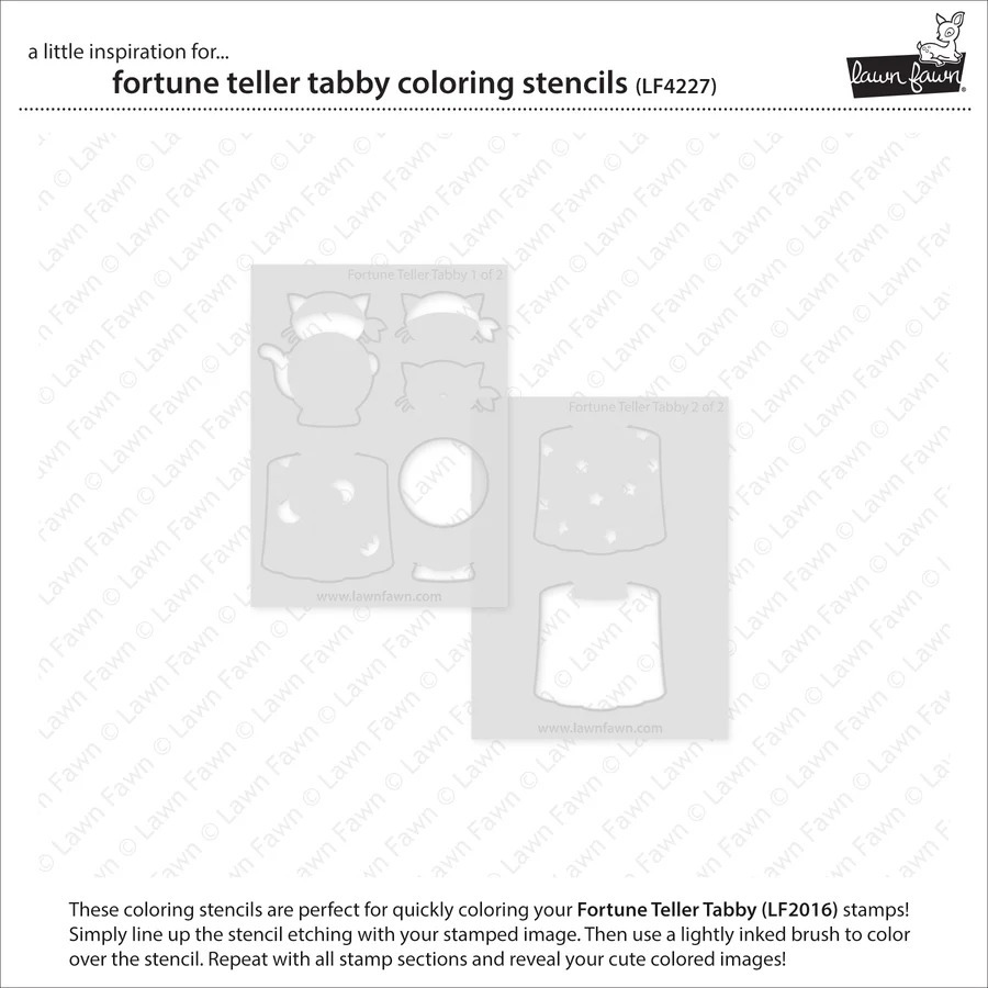 Coloring Stencils Fortune Teller Tabby