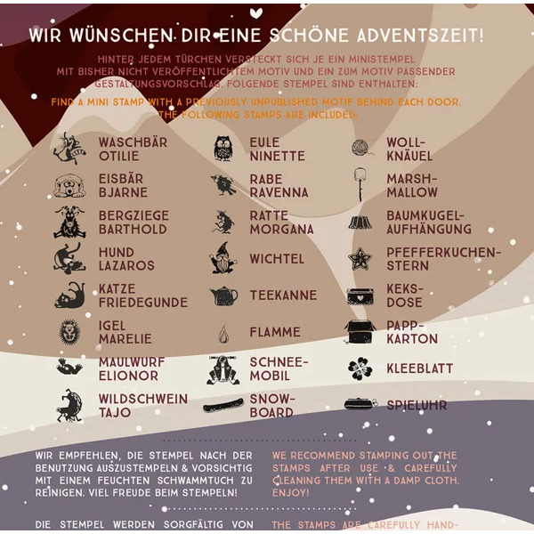 Ministempel Adventskalender No. 9
