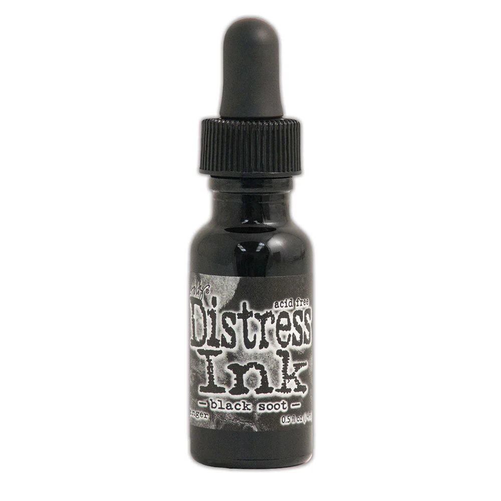 Distress Ink Re-Inker Black Soot