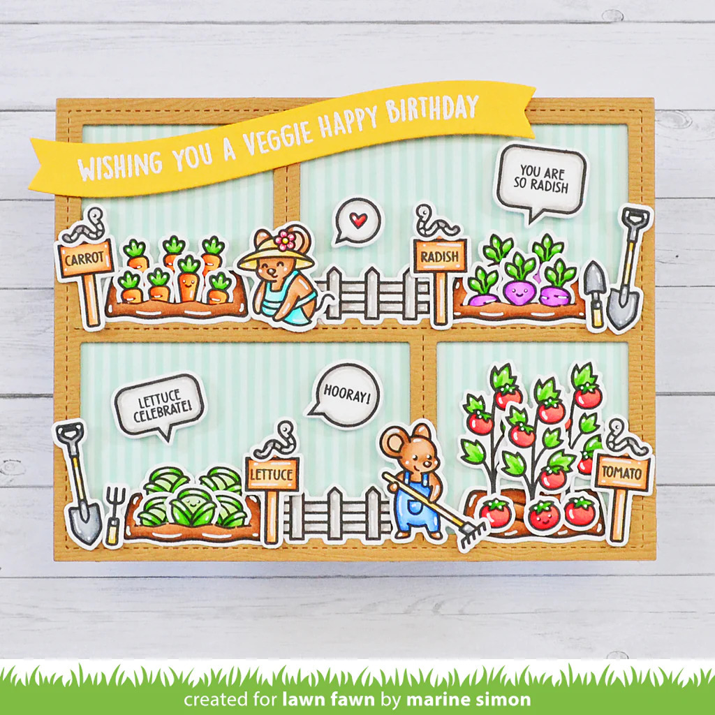 Clear Stamps Veggie Happy Add-On