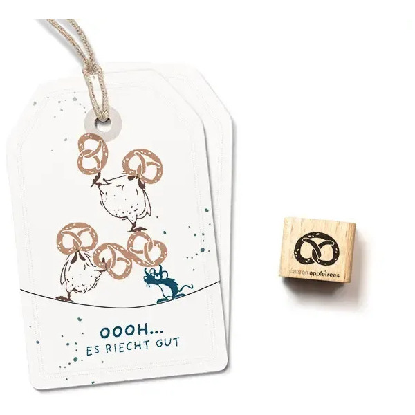 Ministempel Laugenbrezel