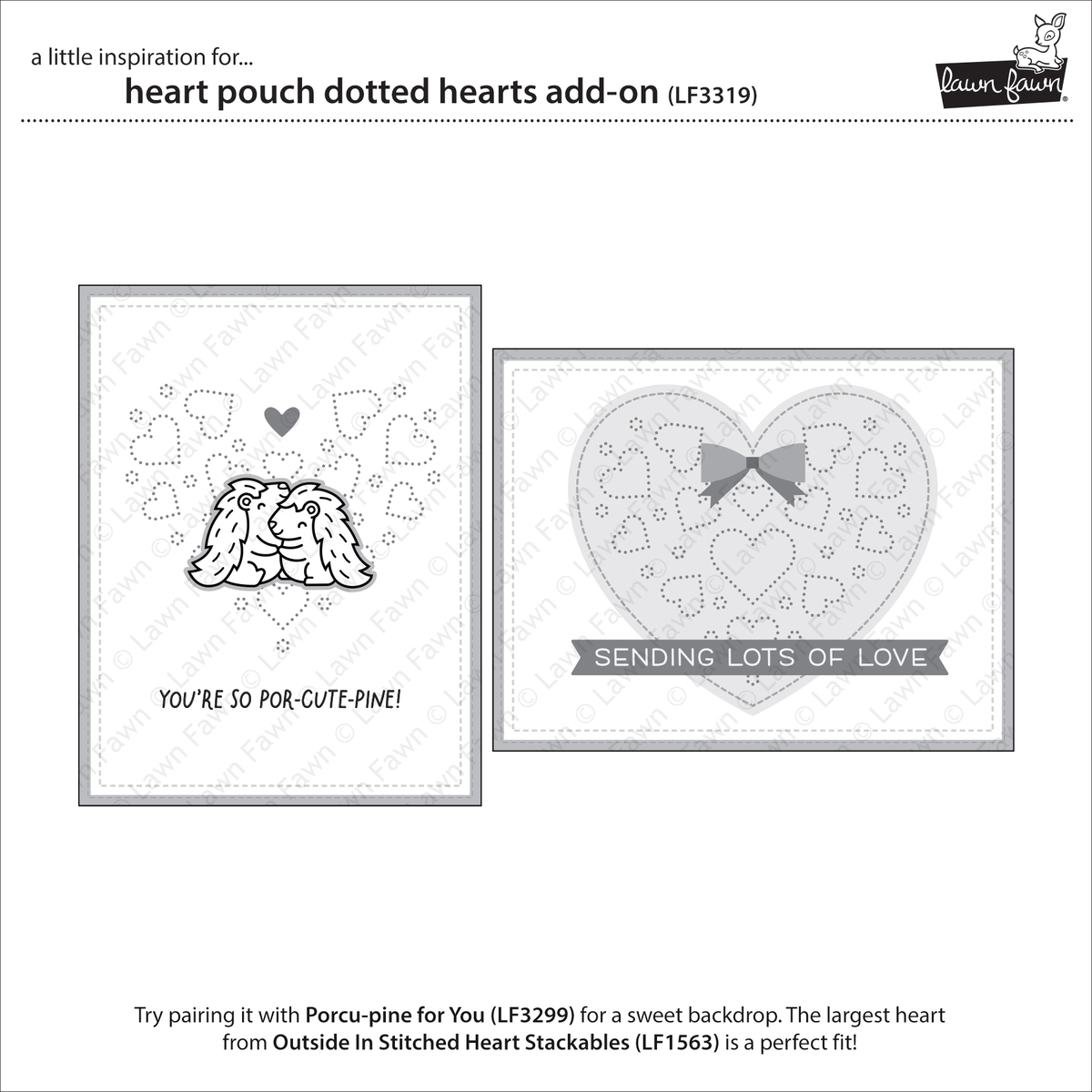 Stanzen Heart Pouch Dotted Hearts Add-On