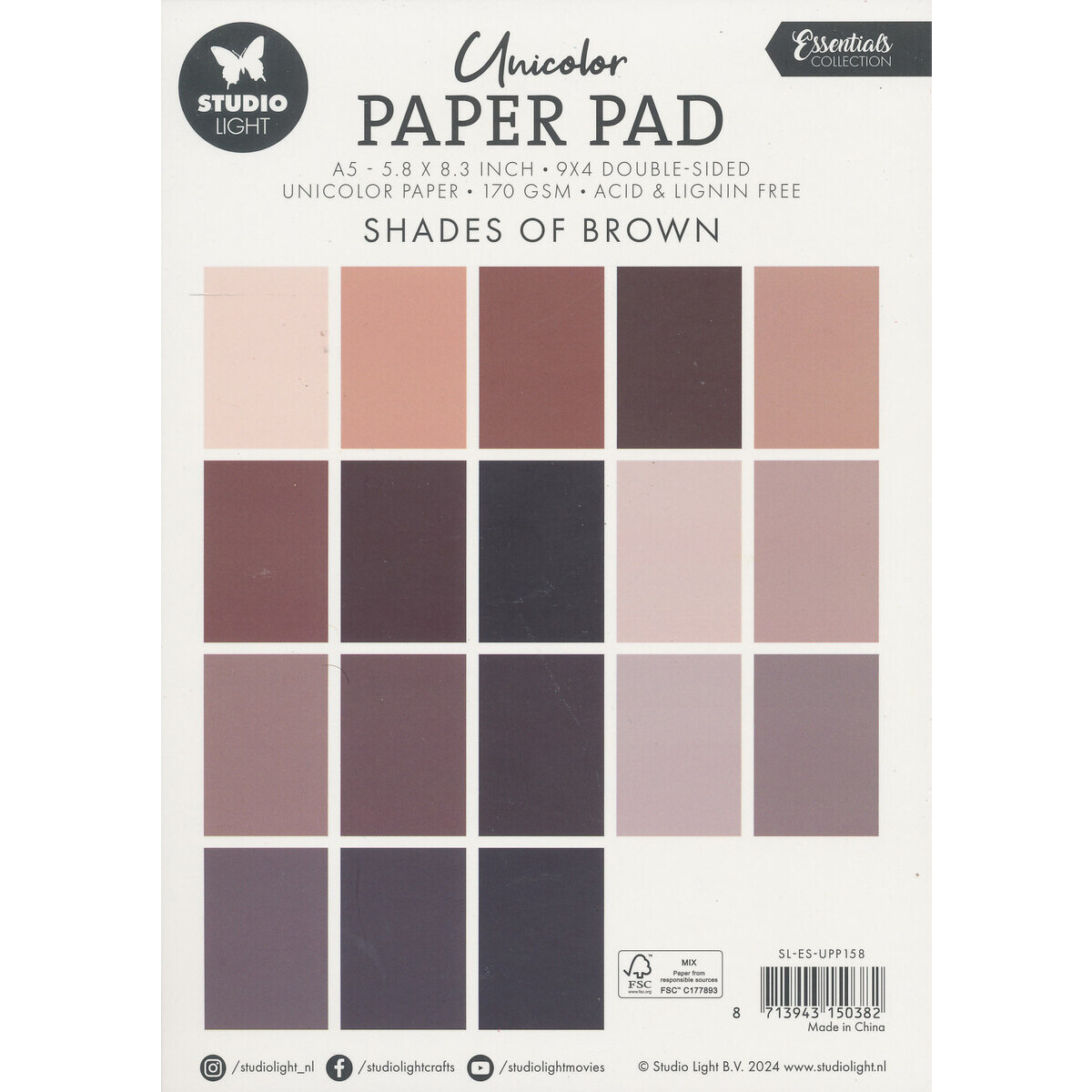 Studio Light Paper Pad Brown
