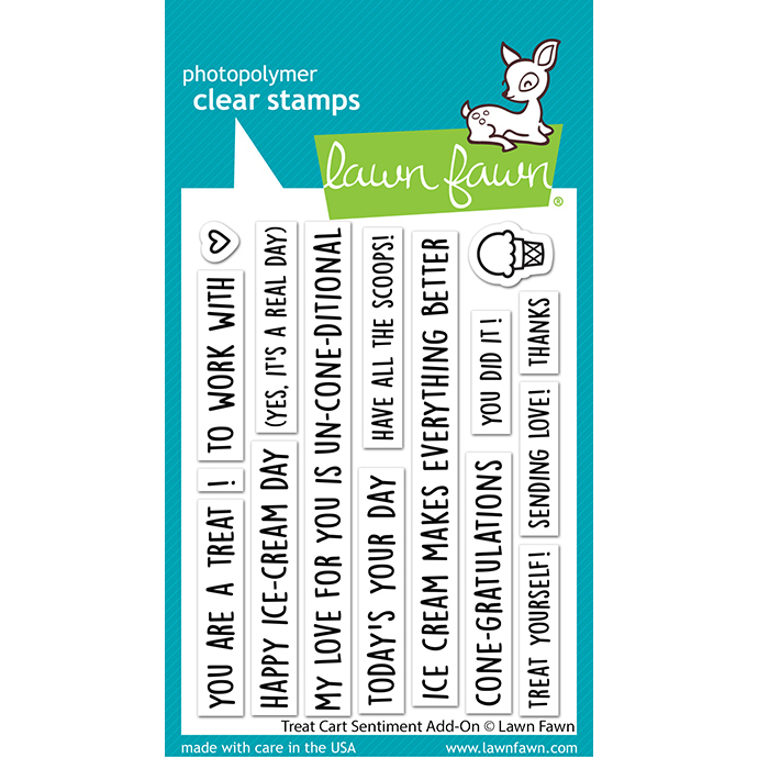 Clear Stamp Treat Cart Sentiment Add-On Clear Stamp Treat Cart Sentiment Add-On