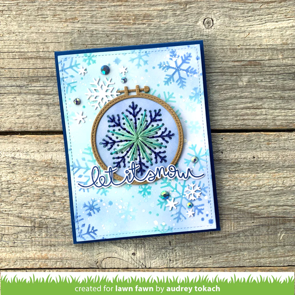Stanzen Embroidery Hoop Snowflake Add-on