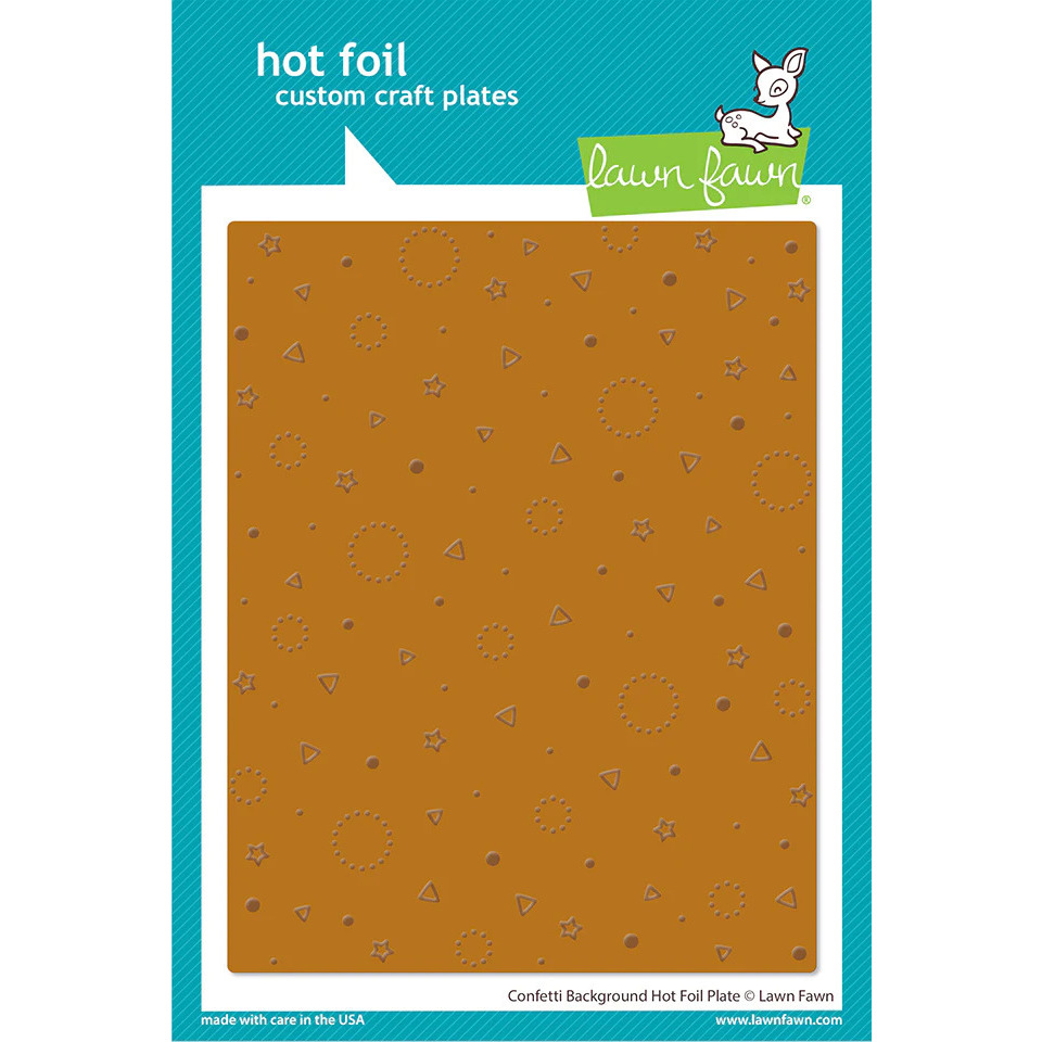 Hot Foil Plate Confetti Background