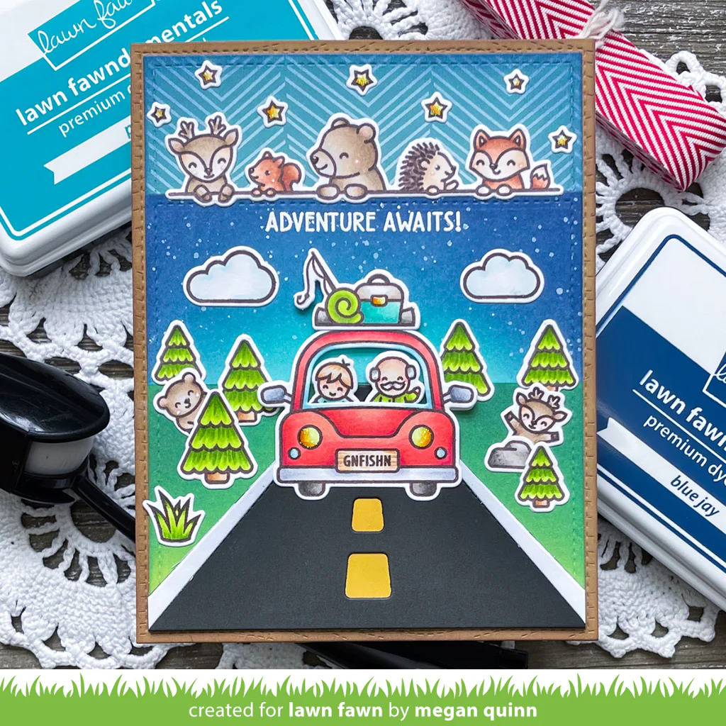 Clear Stamps Car Critters Road Trip Add-on