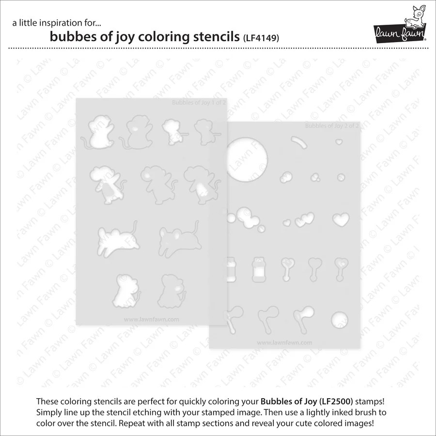 Coloring Stencils Bubbles of Joy