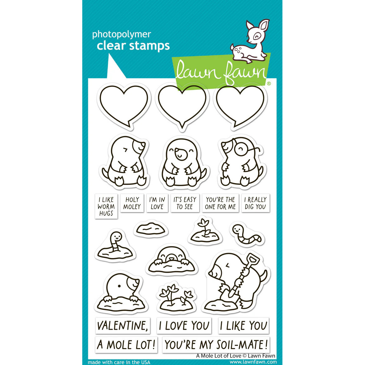 Clear Stamp A Mole Lot of Love