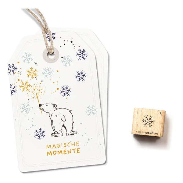 Ministempel simple Schneeflocke
