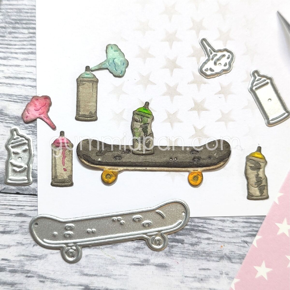 Stanze Skateboard & Spray Cans