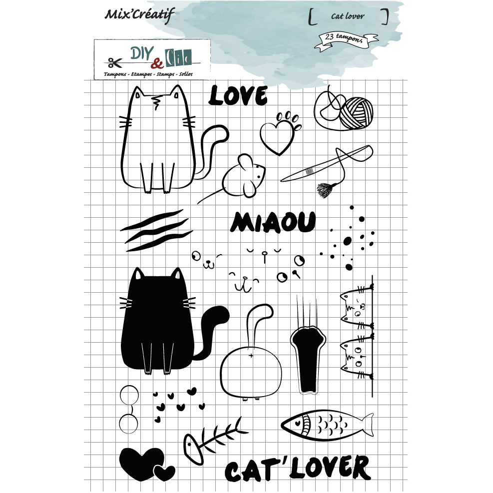 Clear Stamp Cat Lover