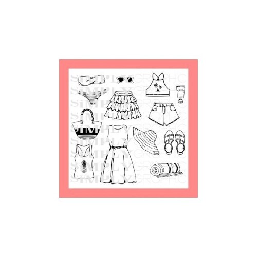 Clear Stamp Ma Valise de l'éte