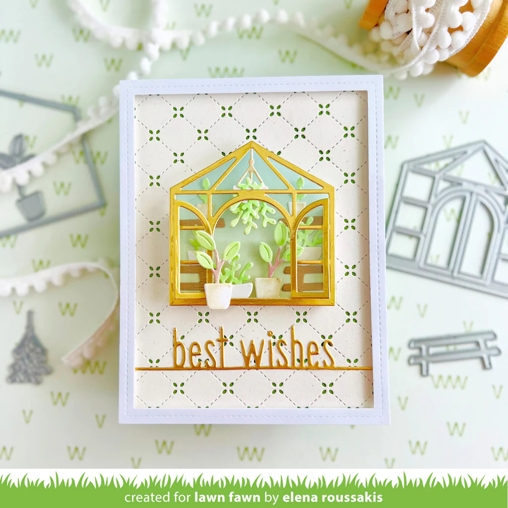 Stanzen Best Wishes Line Border