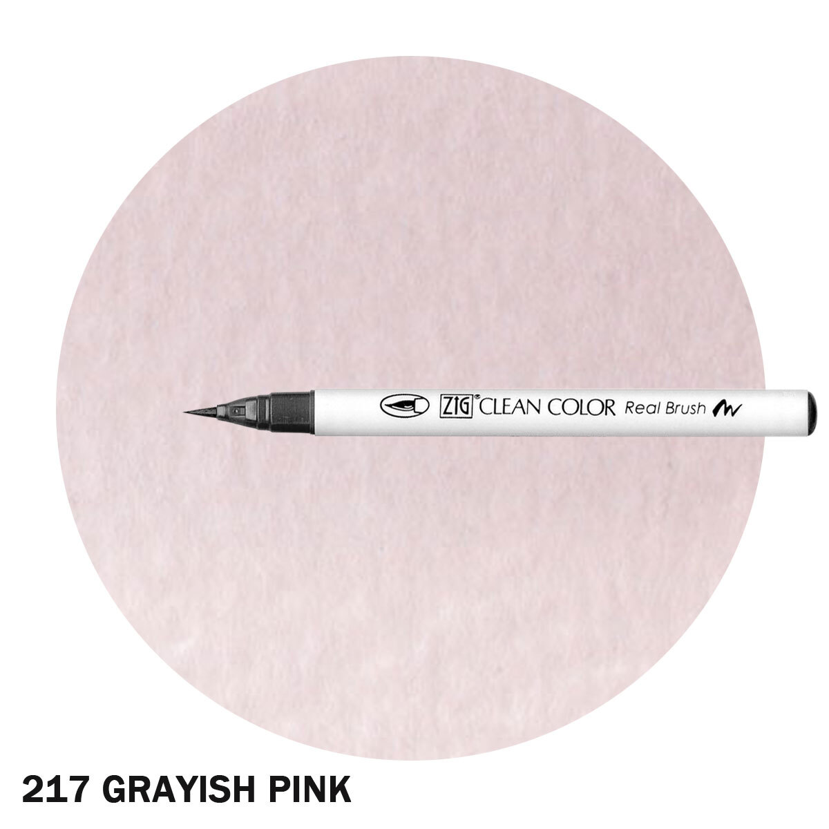 ZIG Clean Color Real Brush Marker Greyish Pink