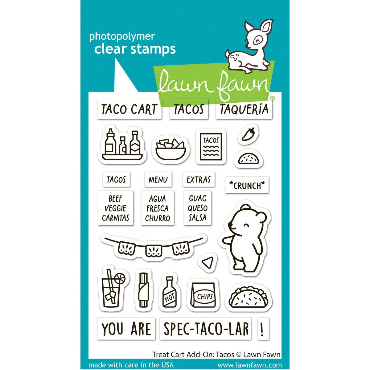 Clear Stamps Treat Cart Add-On: Tacos