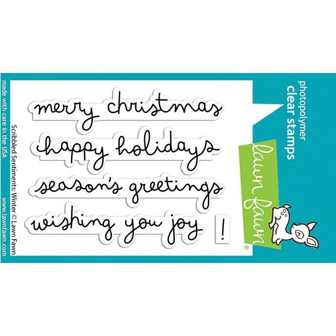 Clear Stamp Scribbled Sentiments Winter