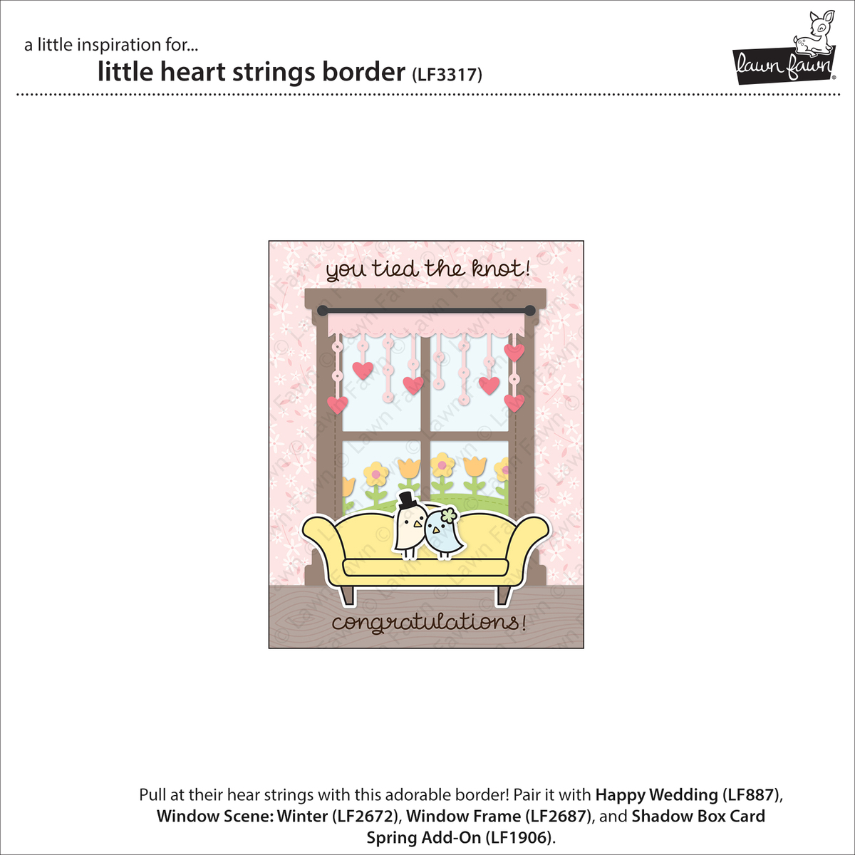 Stanzen Little Heart Strings Border