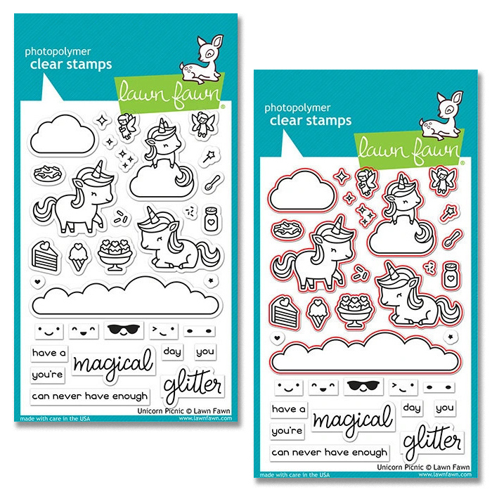 Set Stempel/Stanzen Unicorn Picnic