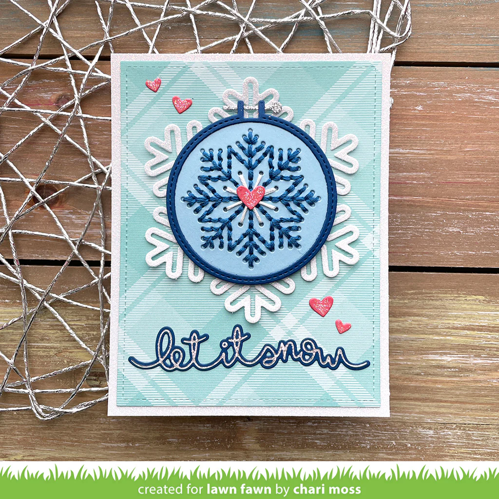 Stanzen Embroidery Hoop Snowflake Add-on