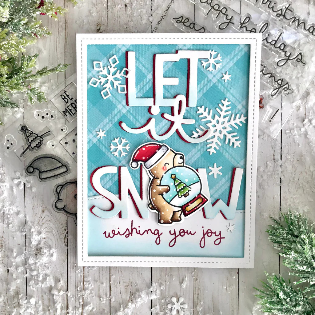 Clear Stamp Scribbled Sentiments Winter