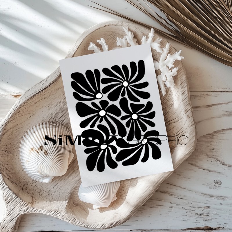 Clear Stamp Fond fleurs rétro