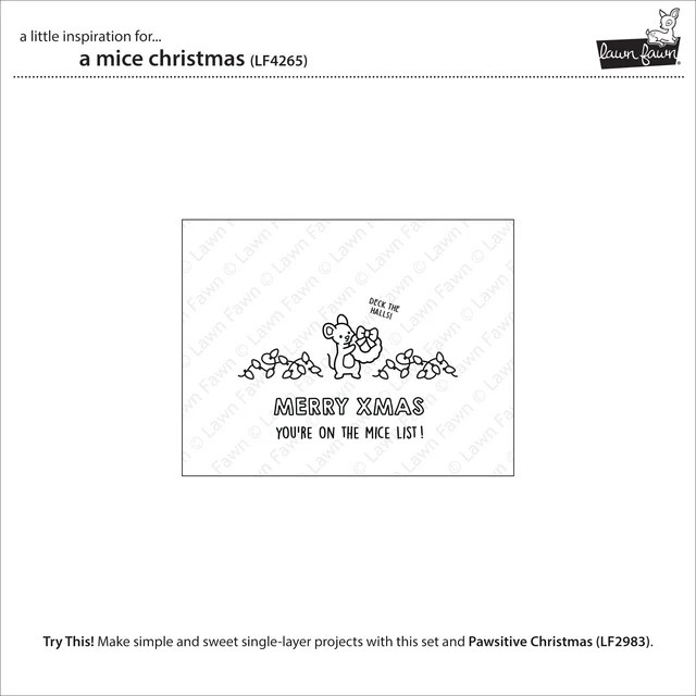 Clear Stamps A Mice Christmas