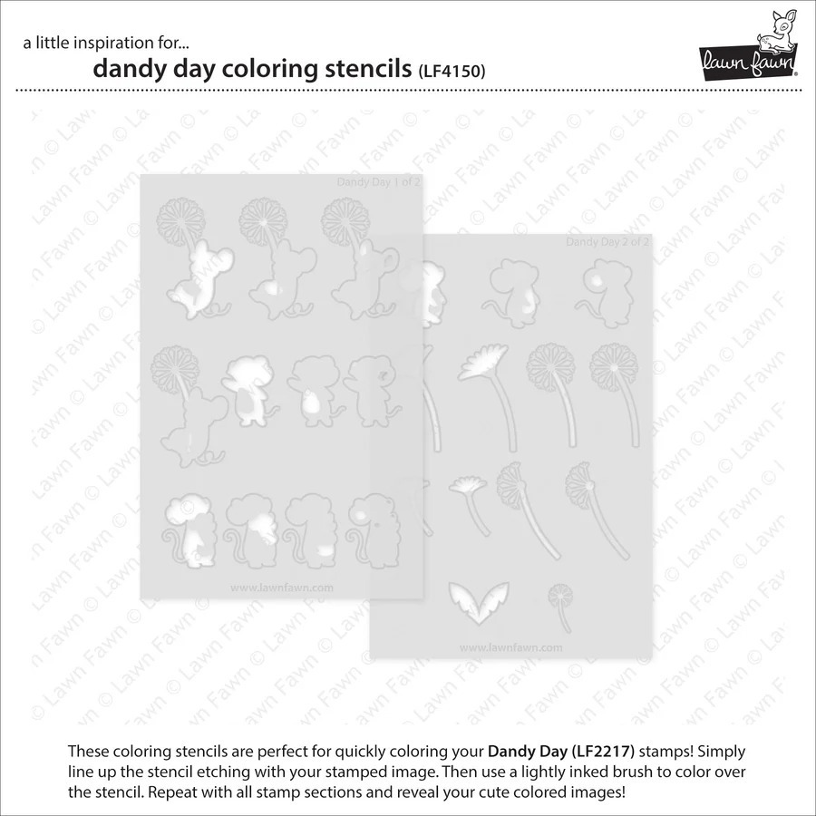 Coloring Stencils Dandy Day