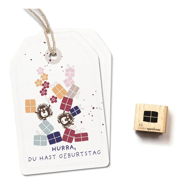 Ministempel Geschenk simpel