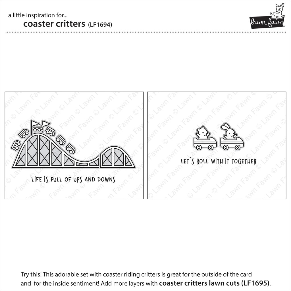 Clear Stamp Set Coaster Critters