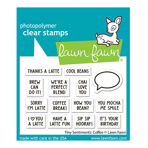Clear Stamp Tiny Sentiments Coffee Clear Stamp Tiny Sentiments Coffee